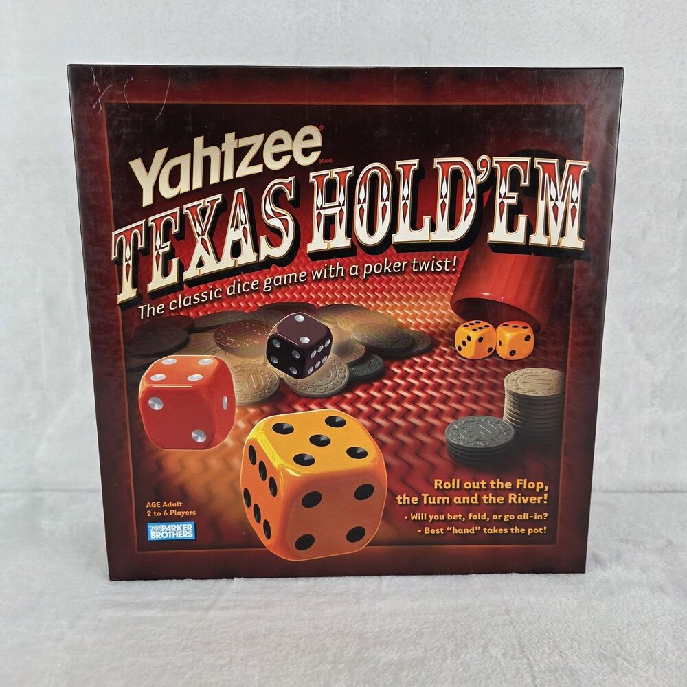 Yahtzee Texas Hold'em Poker Style Dice Game Parker Brothers‎ 100% Complete